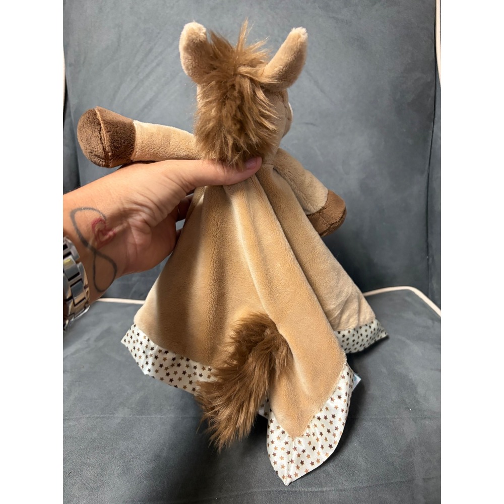 Douglas Baby Star Pony lil snuggler Security Blanket Tan Pony Plush Lovey - Picture 4 of 6